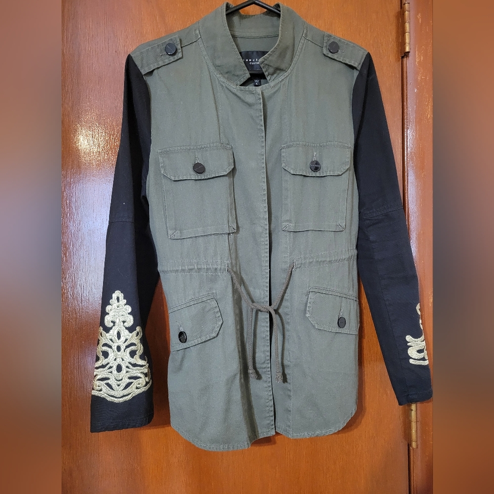 Sanctuary Embroidered Utility Jacket